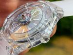 Hublot Replica 1:1 Watch Takashi Murakami Transparent Case Rubber Strap 42mm - Image 5