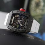 Richard Mille RM35-02 Knock Off Watches Carbon Super Light Rubber Strap Red ZF Factoy 44mm - Image 3