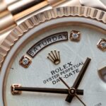Rolex Day-Date Custom Rose Gold Wrapped + Dial Moissanite Diamonds 40mm - Image 8