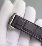 Replica Omega Speedmaster Moonwatch Chrono Dark Side Of The Moon Leather A9300 - Image 7