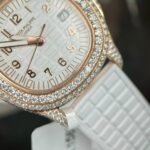 Patek Philippe Aquanaut 5069R With Moissanite Replica Watch PPF 35.2mm - Image 4