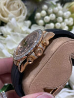Rolex Daytona 116588TBR Giraffeb Chestnut Brown Dial Gold Wrapped   Moissanite Diamonds 40mm - Image 5