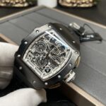 Richard Mille RM 11-03 Replica Black Ceramic Case with Black Rubber Strap | Skeleton Dial Watch For Men - Image 5