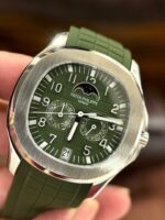 Patek Philippe Aquanaut 5261G Best Replica Watches Green Dial Rubber Strap 40mm - Image 5