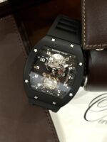 Richard Mille Replica 11 Watch RM001 Tourbillon Black Ceramic Highest Quality 42mm - Image 2