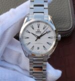 Replica Omega XF Seamaster CO-AXIAL Master Chronometer White Textured Dial SS Bracelet A8900