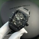 Richard Mille Replica Watch RM055 Black Ceramic Rubber Strap BBR Factory 42,7 49,9mm