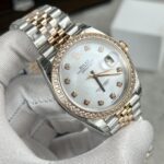 Rolex Replica 1:1 Watch DateJust Mother of Pearl Demi Strap EW Factory 31mm - Image 3