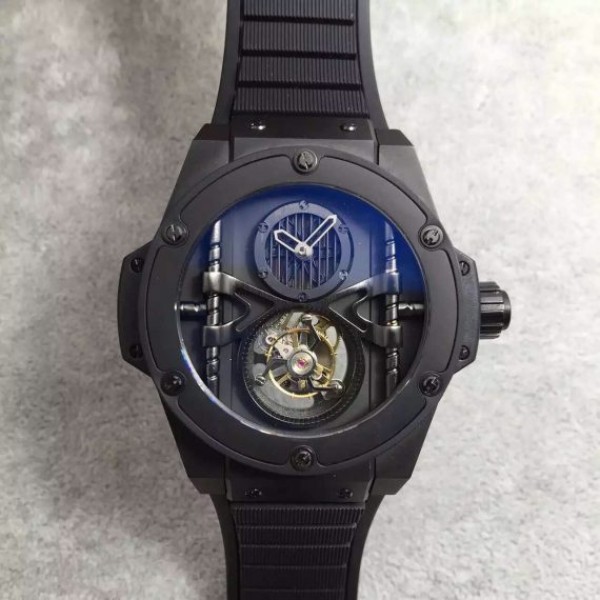 40C8EA04-529F-4C7F-6891-ACEE5E2E3A9F.jpg Replica Hublot Big Bang 44mm Vendome Real Tourbillon Ceramic Case Black Gummy - Image 1