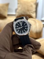 Patek Philippe Aquanaut 5067 Women s Black With Diamond Bezel Replica 1:1 Watch PPF 35.6mm - Image 4