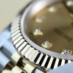 Rolex DateJust Gold Wrapped Replica Watch Champagne Dial GM Factory 41mm - Image 6