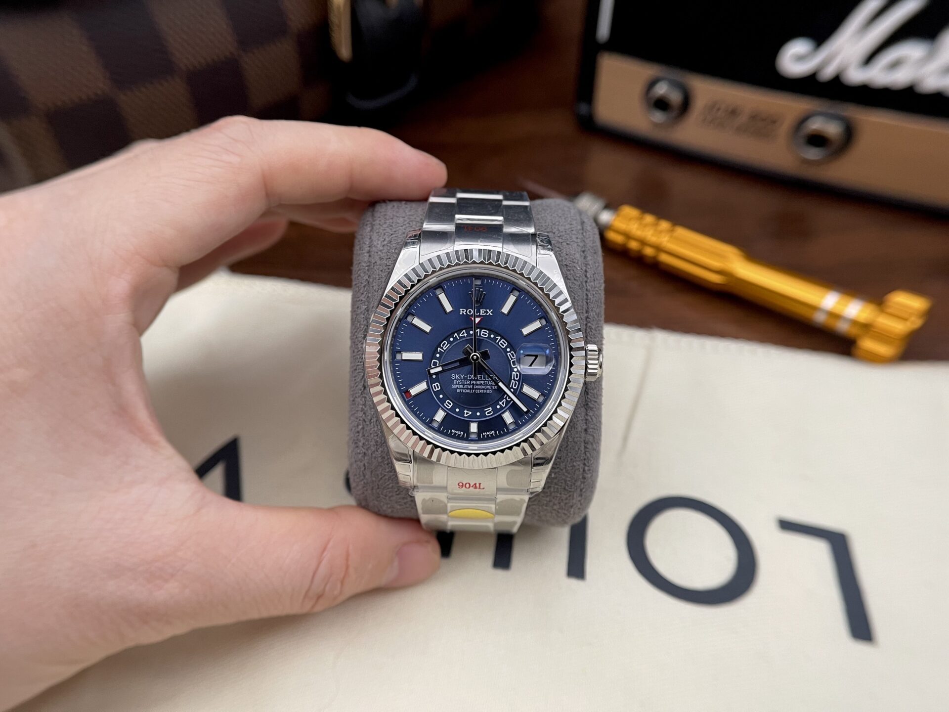 40E6D2CA-1B07-E33F-B1BE-EEDFF9542E80.jpg Rolex Replica 11 Watch Sky-Dweller 326934 Noob Factory Blue Dial Metal Strap 42mm - Image 1