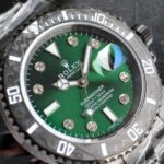 ROLEX Rolex Customized Submariner-Diamond Dial-Carbon Fiber Bezel-Black Green(1:1 replica) - Image 6