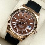 Rolex Replica Watch Sky-Dweller 336235 Chocolate Dial Rubber Strap 42mm - Image 2