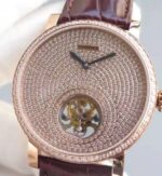 Replica Cartier Rotonde De Cartier Tourbillon RG Full Diamonds - Image 2