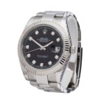 Rolex Datejust Diamond Black Replica - Image 2