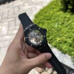 Hublot Replica 11 Watch Big Bang Tourbillon Black Ceramic Case JB Factory 45mm - Image 3
