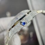 Cartier Santos Best Replica Watch With Full Stone 39.8mm - Image 6