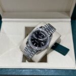 Rolex Replica Watch Day-Date 228236 Moissanite Diamond Black Dial 168gram GM V3 40mm - Image 3