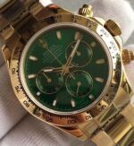 Replica Rolex Daytona 116518 YG Green Dial on YG Bracelet A4130 - Image 3