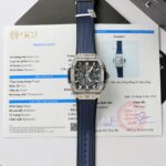 Hublot Spirit Of Big Bang Titanium Dial Blue Custom Moissanite Diamonds Hong Kong 42mm
