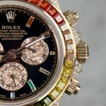 Rolex Replica 11 Watch Daytona Rainbow Rose Gold Plated  40mm - Image 3