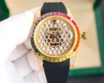 Rolex Rainbow Diamonds Logbook Full Diamonds Tudor Edition Luxury 18k Nanotechnology – 41MM(1:1 replica)
