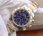 Replica Rolex Daytona 116523 Thick YG Wrapped Blue Dial Numerals Markers SS/YG Bracelet A7750 - Image 2