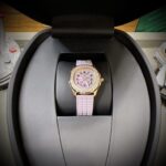 Patek Philippe Aquanaut 5072R Women Pink Rose Gold Plated Rep 11 Watch PPF 35.6mm - Image 2