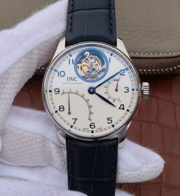 456B6BD7-C72D-A0F4-EEB8-398CFD999B06.jpg Replica IWC AZ Portuguese Tourbillon IW5046 White Dial Blue Markers - Image 1