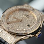 Hublot Classic Fussion King Gold Best Replica Watches Custom Full Moissanite Diamonds 42mm - Image 5