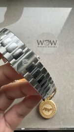 Replica PATEK PHILIPPE PPF Nautilus Chronograph Travel 5990 SS Grey Dial Stick on SS Bracelet A28-520 - Image 13
