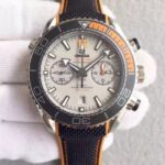 Replica Omega Planet Ocean Master Chronometer Chrono SS Gray Dial Black Nylon Strap A9900