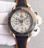 Replica Omega Planet Ocean Master Chronometer Chrono SS Gray Dial Black Nylon Strap A9900