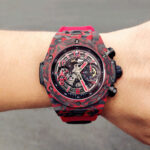 Hublot Big Bang Unico Red Carbon Replica Watches Best Quality Fabric Strap 45mm - Image 7