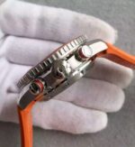 Replica Omega Planet Ocean 45mm Chrono Orange Bezel Black Dial Rubber Strap A9300 - Image 3