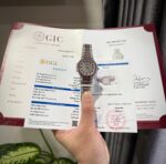 Patek Philippe Nautilus 7118 Replica 11 Watch Ruby Red + Moissanite Diamonds 35.2mm - Image 2