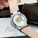 Patek Philippe Replica 11 Watch Nautilus 5712 Leather Strap Blue Black Dial GR Factory 40mm - Image 6