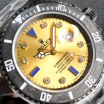 ROLEX Rolex Customized Submariner-Diamond Dial-Carbon Fiber Bezel-Black Gold(1:1 replica) - Image 7