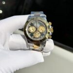 Rolex Cosmograph Daytona Replica Watch Mother Of Pearl   Moissanite Diamonds Dial 40mm - Image 3