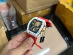 Richard Mille Replica 1:1 Watch RM88 Smiley Red Rubber Strap 42mm - Image 3