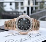 Patek Philippe Nautilus 5723 Gold Wrapped With Moissanite Baguette Diamonds 3K 40mm - Image 2