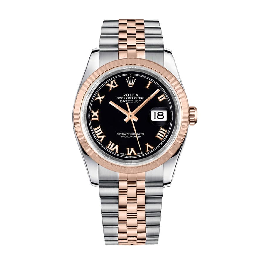493E7D02-C030-B1B1-DB78-E11C9F366DCA.jpg Rolex Datejust Black Roman Replica - Image 1