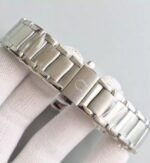 Replica Omega De Ville Lady SS Blue Textured Dial SS Bracelet A8520 - Image 5