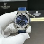Hublot Classic Fusion Replica Watch Blue With Moissanite Diamond 33mm - Image 3