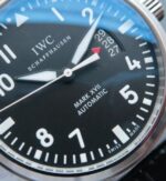 Replica IWC MKF Mark XVII Black Dial Black Leather Strap A2892 - Image 2
