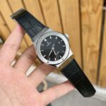 Hublot Replica Watch Classic Fusion Titanium Black Leather Strap JJF 2023 42mm - Image 3
