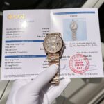 Rolex Day-Date Gold Wrapped Replica Watch With Moissanite Full DIal GM V2 40mm