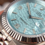 Rolex Land-Dweller 127336 Ice Blue   Honeycomb Motif Dial Best Fake Watches 40mm - Image 6