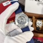 Hublot Replica 11 Watch Classic Fusion Titanium Blue Dial With Moissanite Case 38mm - Image 6